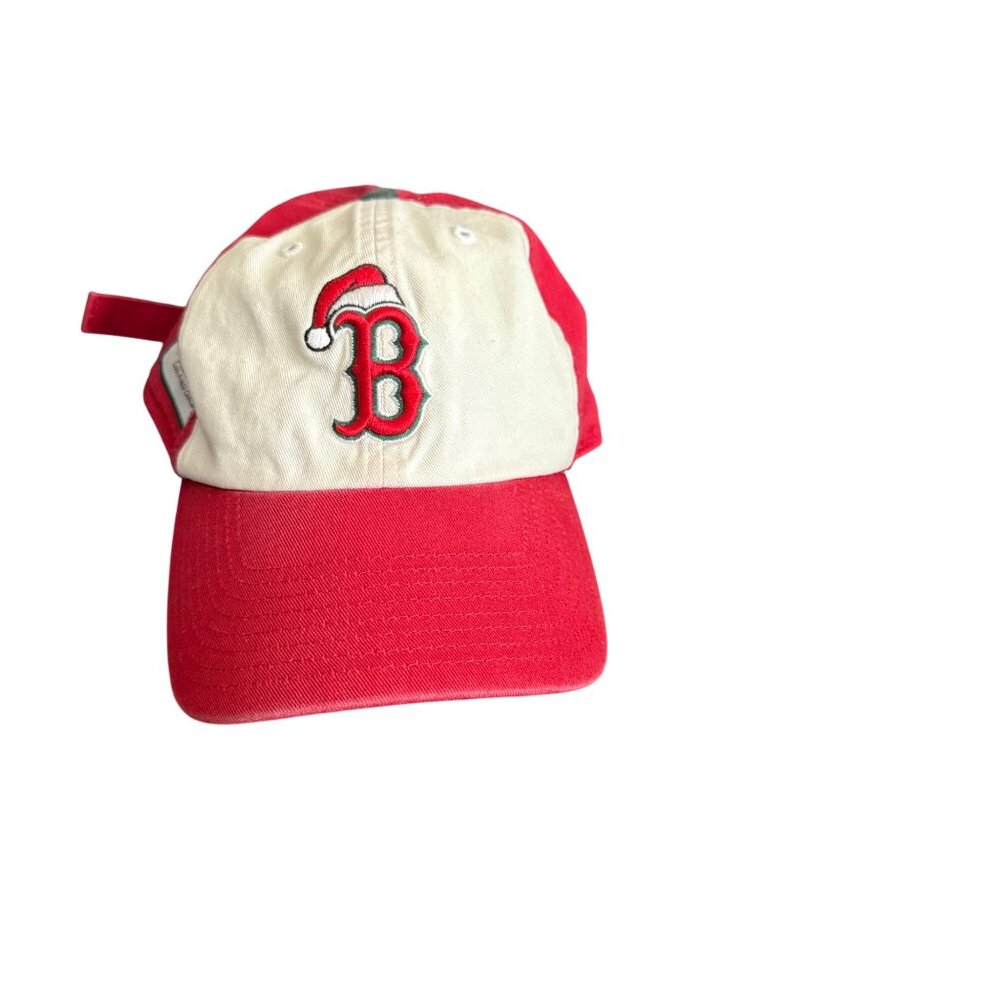 Vintage Boston Red Sox Holiday Baseball Cap Adjustable Strap Ho Ho Home Run
